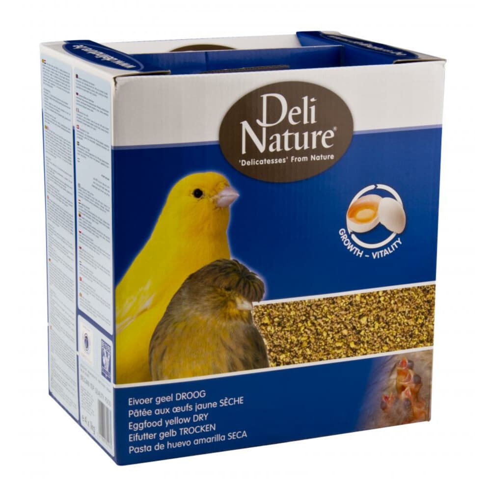 4x Deli Nature Eivoer Droog Geel 1 kg