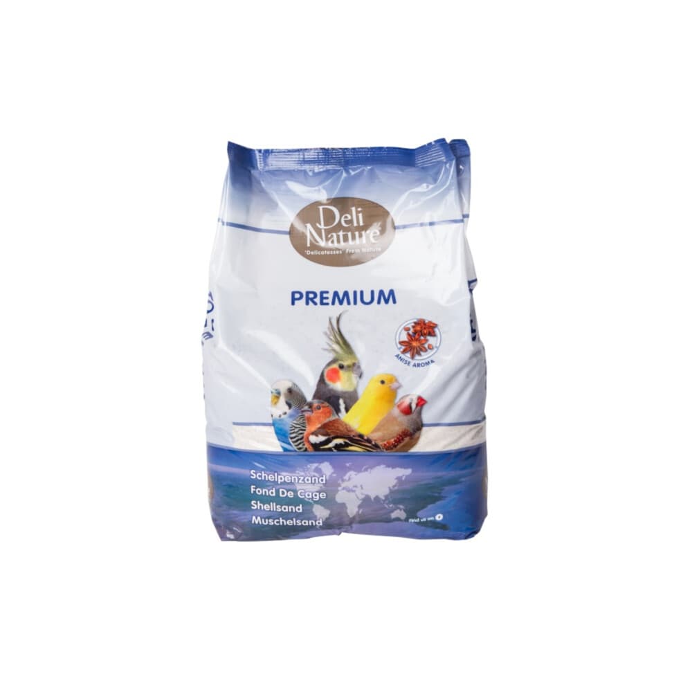 4x Deli Nature Schelpenzand Premium Wit 5 kg