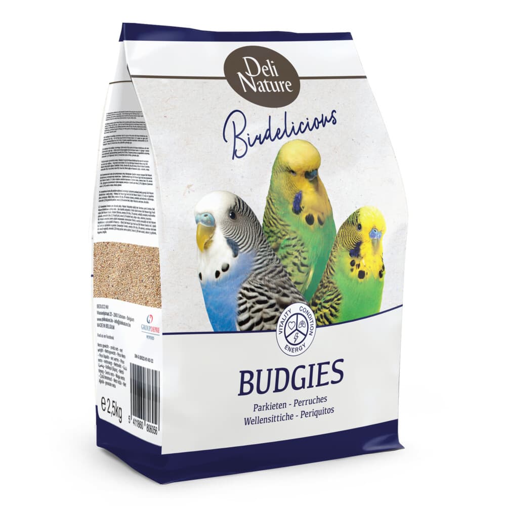 4x Deli Nature Parkieten Birdelicious 2,5 kg