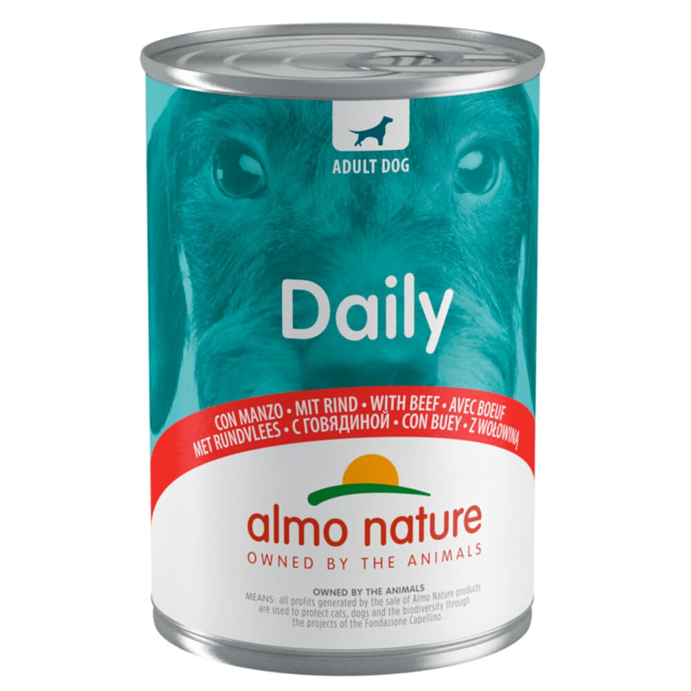 48x Almo Nature Daily Menu Hondenvoer Nat Rund 400 gr