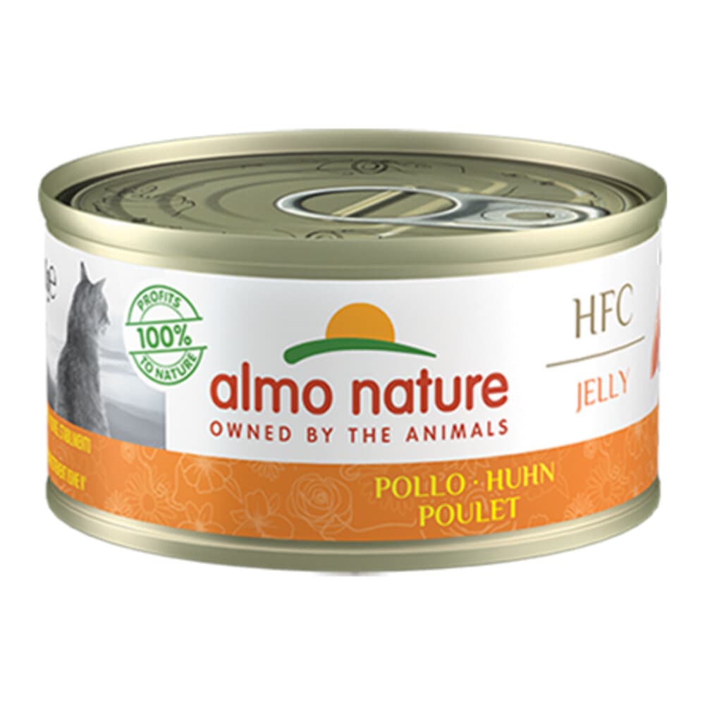 48x Almo Nature HFC Jelly Kattenvoer Nat Kip 70 gr