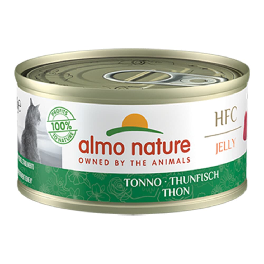 48x Almo Nature HFC Jelly Kattenvoer Nat Tonijn 70 gr