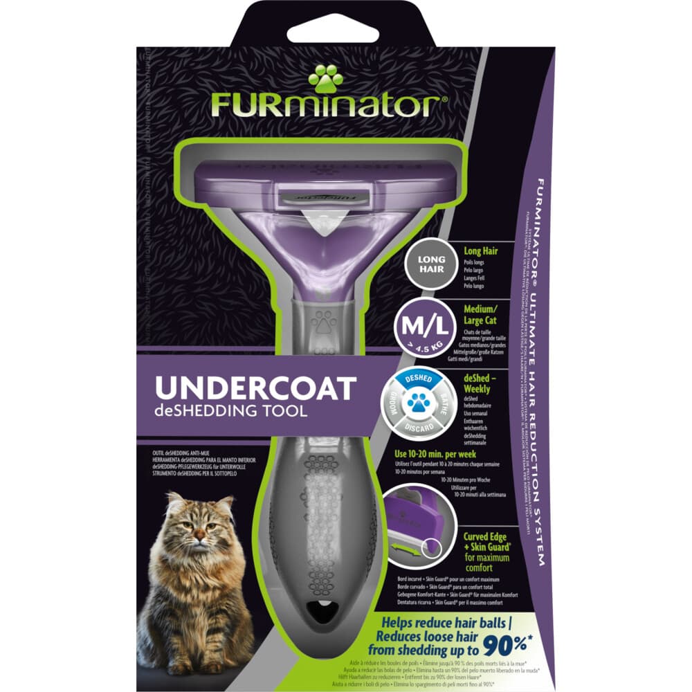 Furminator Deshedding Cat Undercoat M en L Long Hair