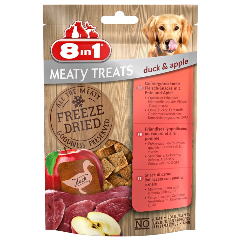 8in1 Meaty Treats Eend en Appel 50 gr
