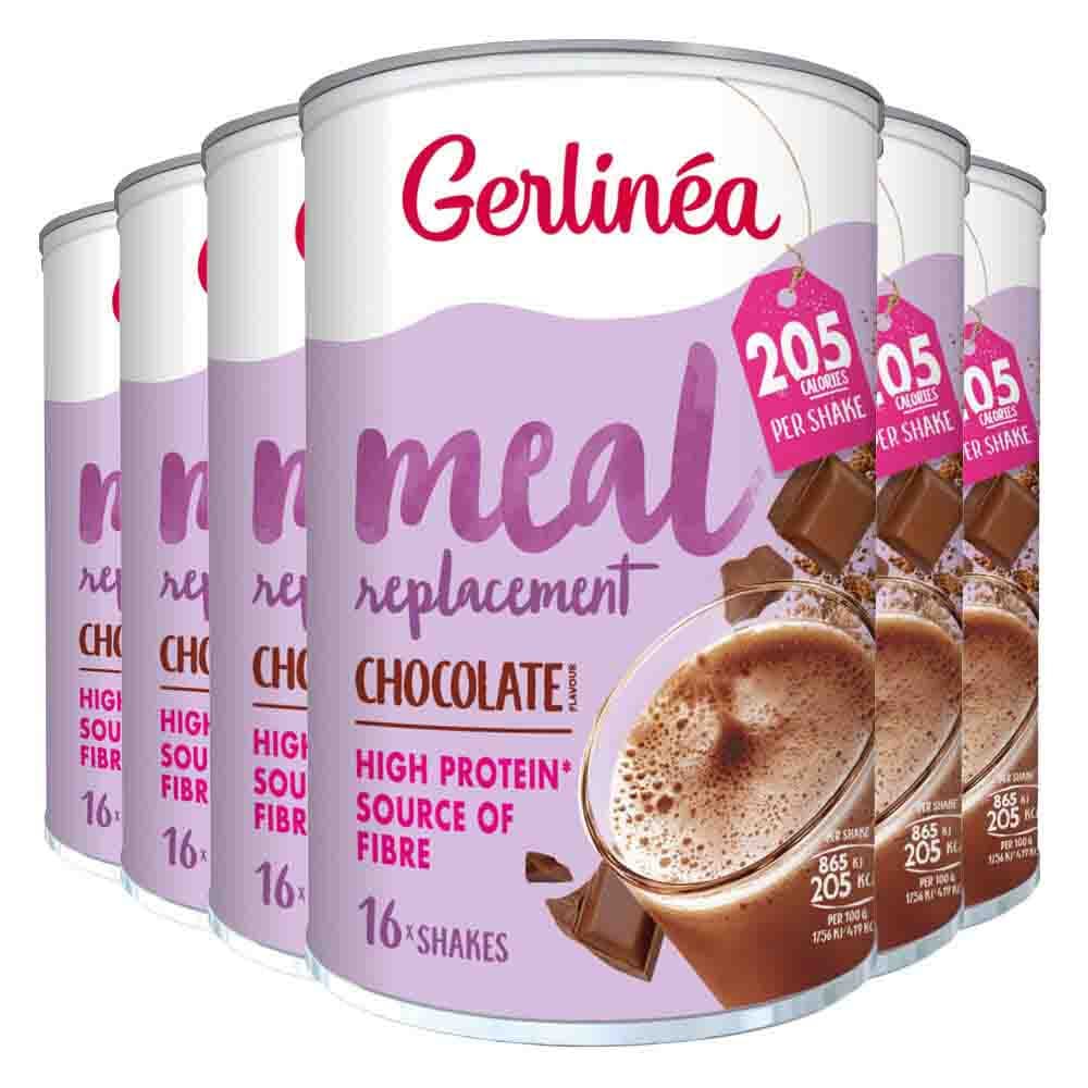 6x Gerlinea Milkshake Chocolade 436 gr
