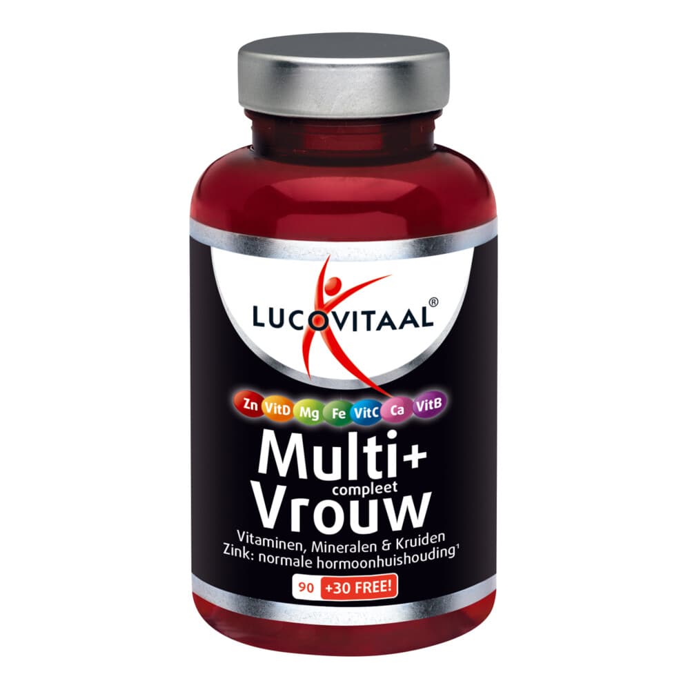 Gratis Verzending: 3x Lucovitaal Multi + Compleet Vrouw 120 tabletten