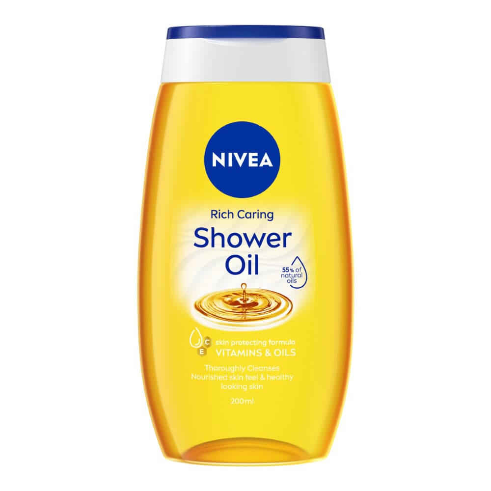 1+1 gratis: NIVEA Doucheolie Rich Caring 200 ml