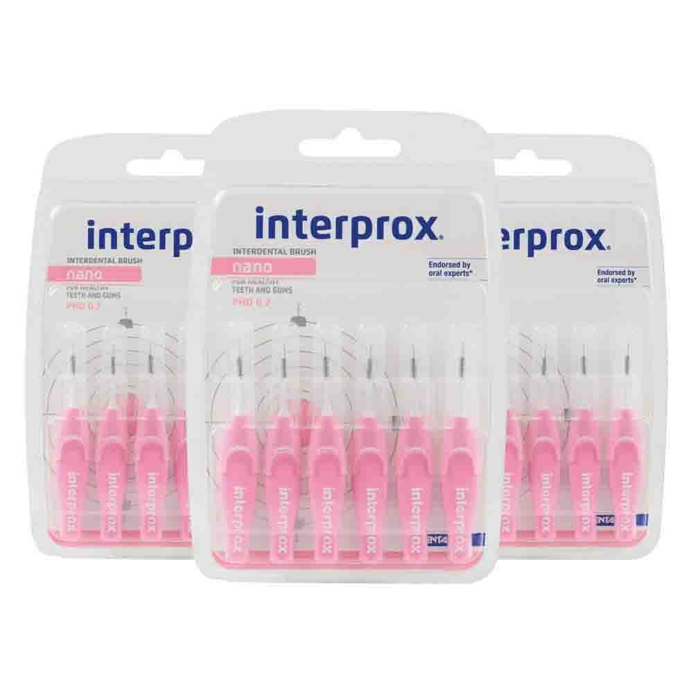 3x Interprox Ragers Nano Roze PHD 0.7 6 stuks