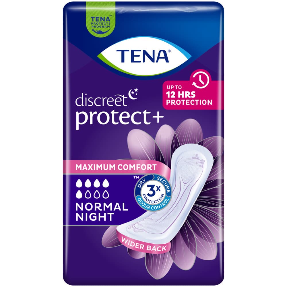 3x TENA Discreet Normal Night 20 stuks