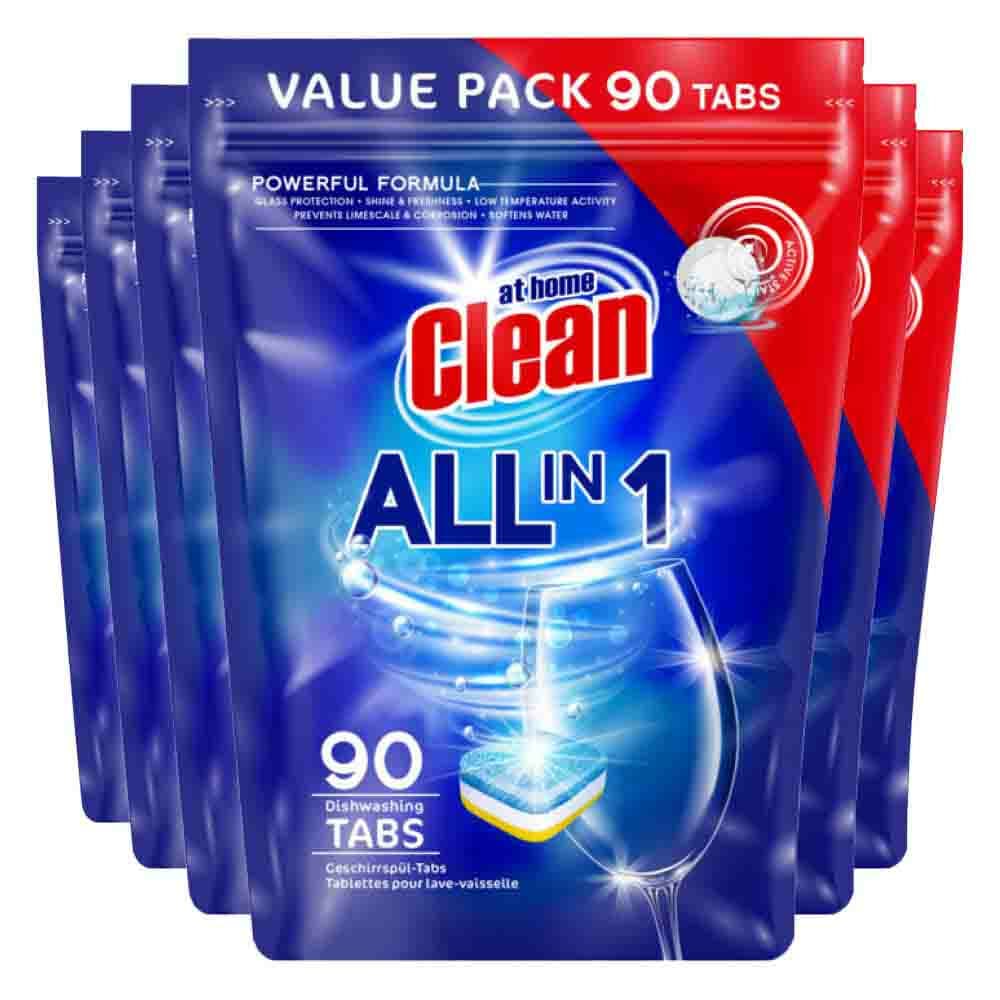 6x At Home Vaatwastabletten All-in-1 90 stuks