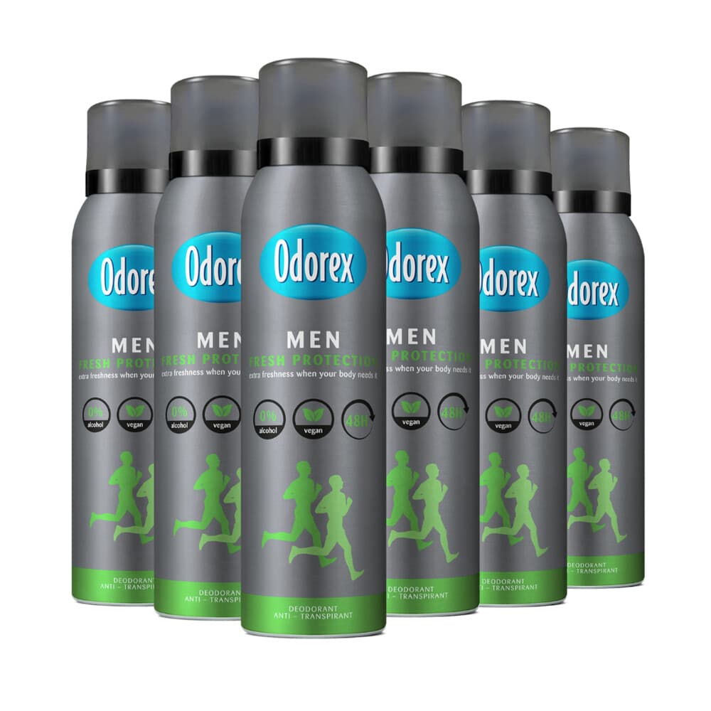 6x Odorex Deodorant Spray For Men Fresh Protection 150 ml