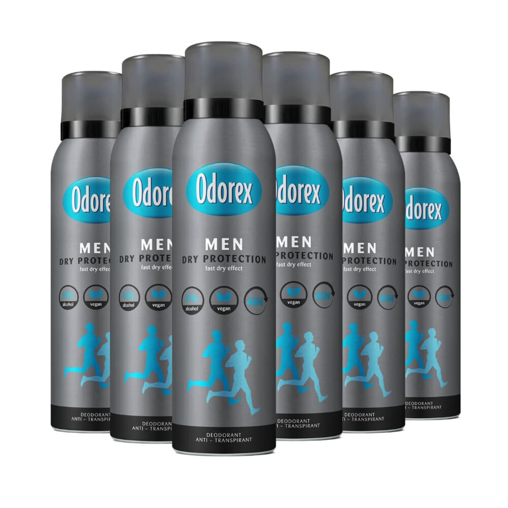 6x Odorex Deodorant Spray For Men Dry Protection 150 ml
