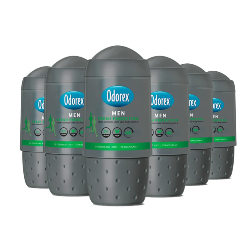 6x Odorex Deodorant Roller For Men Fresh Protection 50 ml