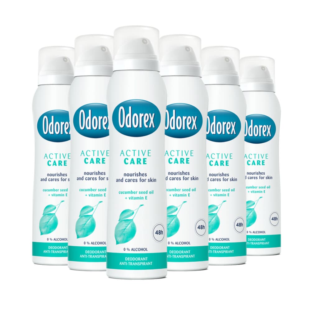 6x Odorex Deodorant Spray Active Care 150 ml