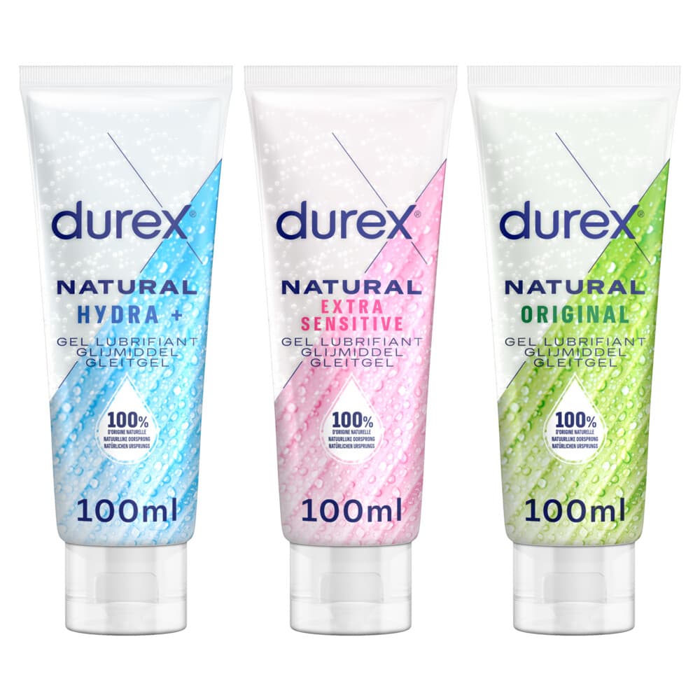 Durex Glijmiddel Natural Pure en Extra Sensitive en Hydraterend Pakket