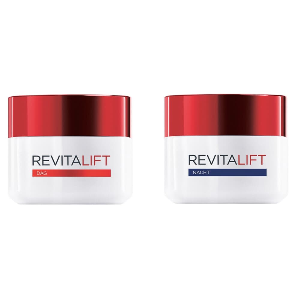 L'Oréal Revitalift - Dagcrème 1x 50 ml&Nachtcrème 1x 50 ml - Pakket