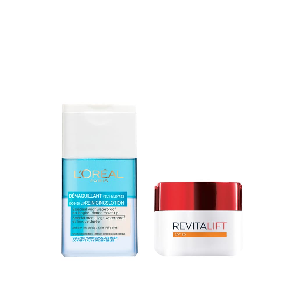 L’Oréal Paris Revitalift Dagcrème&Dermo Expertise Make-Up Remover Pakket