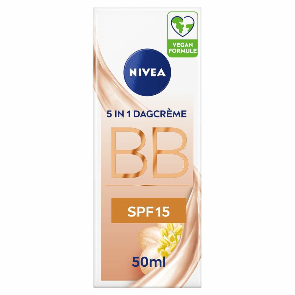 1+1 gratis: NIVEA BB Cream Dagcrème SPF 15 Medium 50 ml