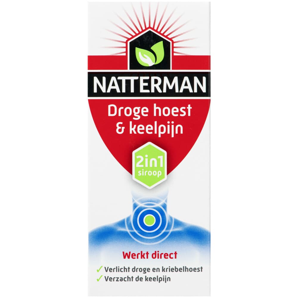 2x Natterman Droge Hoest en Keelpijn 150 ml