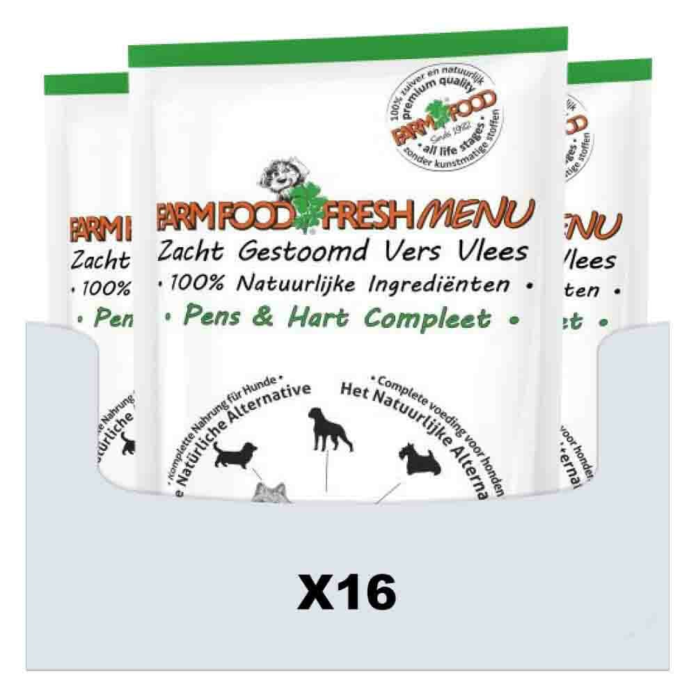 16x Farm Food Fresh Menu Pens en Hart 125 gr