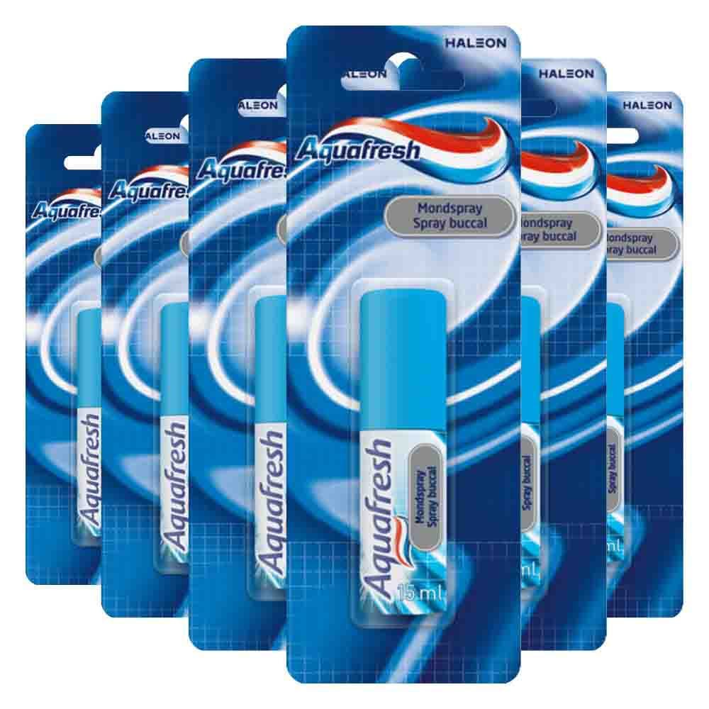 6x Aquafresh Mondspray 15 ml