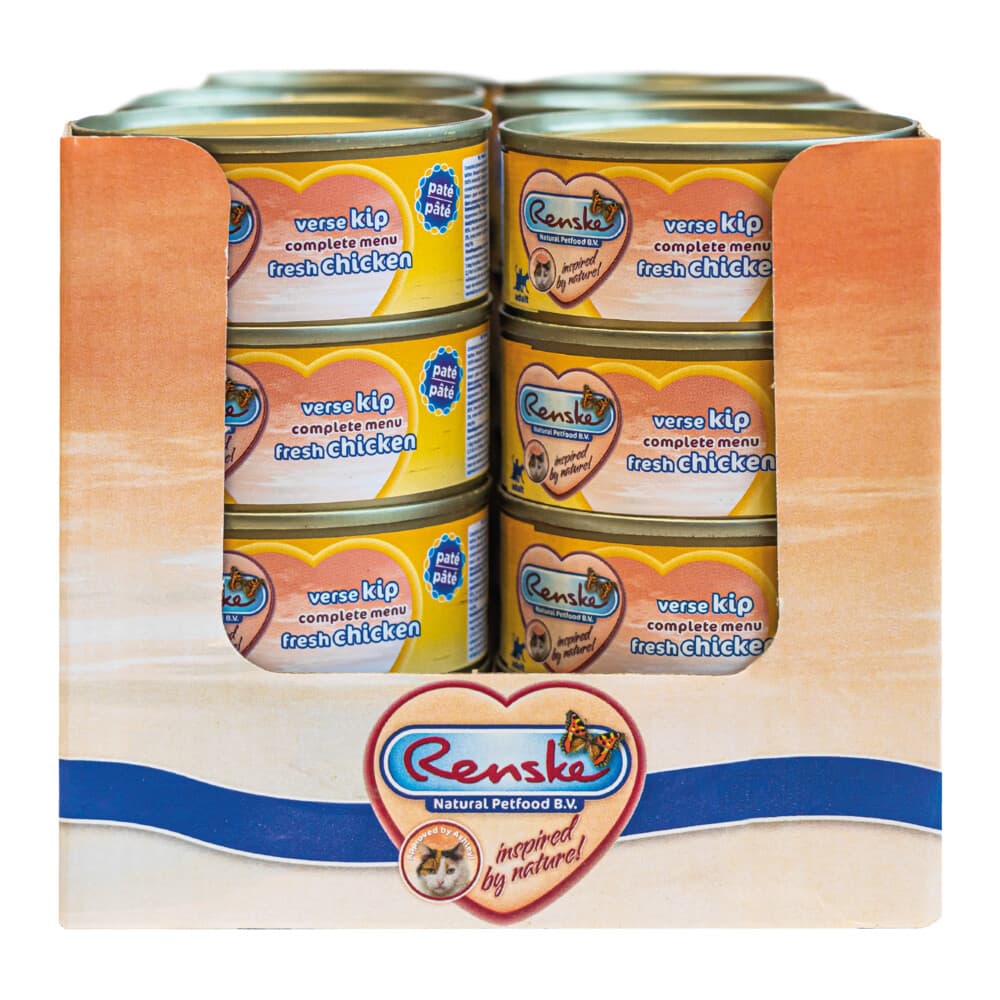 24x Renske Paté Kattenvoer Nat Kip 70 gr