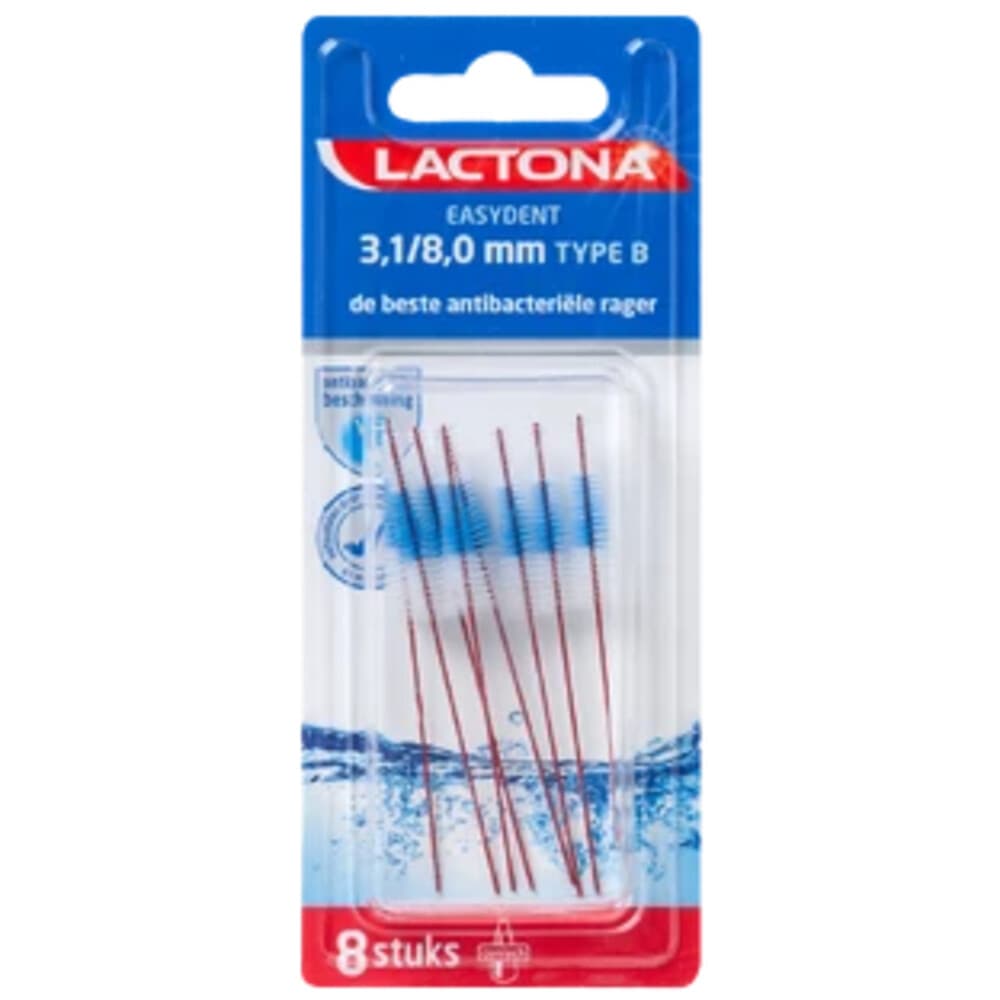 Lactona Easydent Ragers B conisch 3,1 tot 8mm 8 stuks