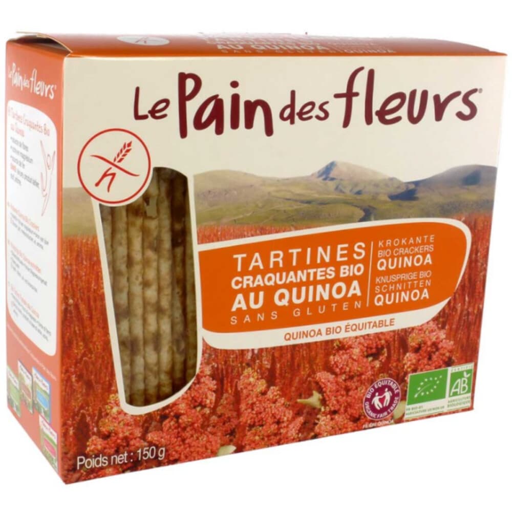 3x Pain fleur Crackers Quinoa 150 gr