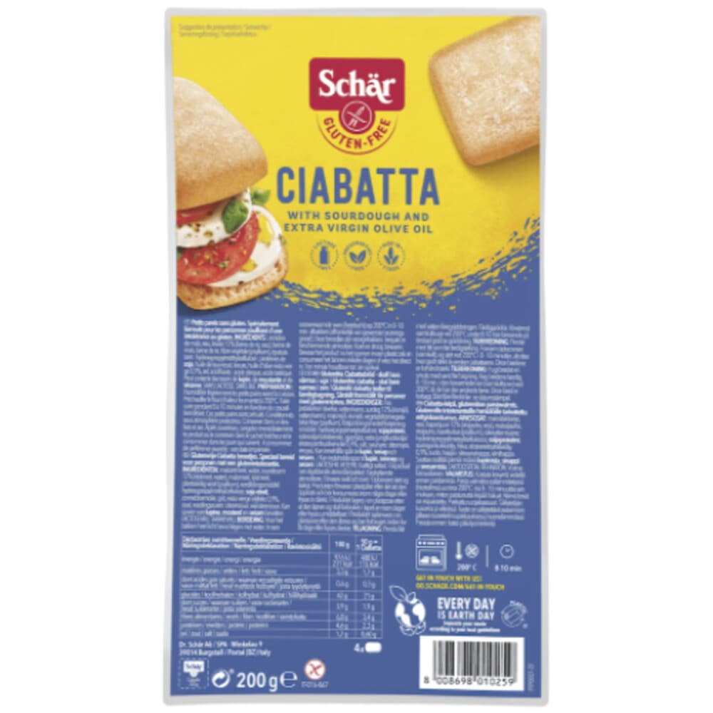 6x Schar Ciabatta 200 gr