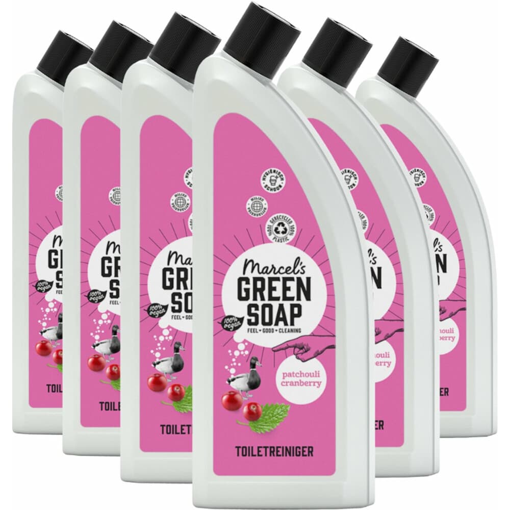 6x Marcel's Green Soap Toiletreiniger Patchouli&Cranberry 750 ml