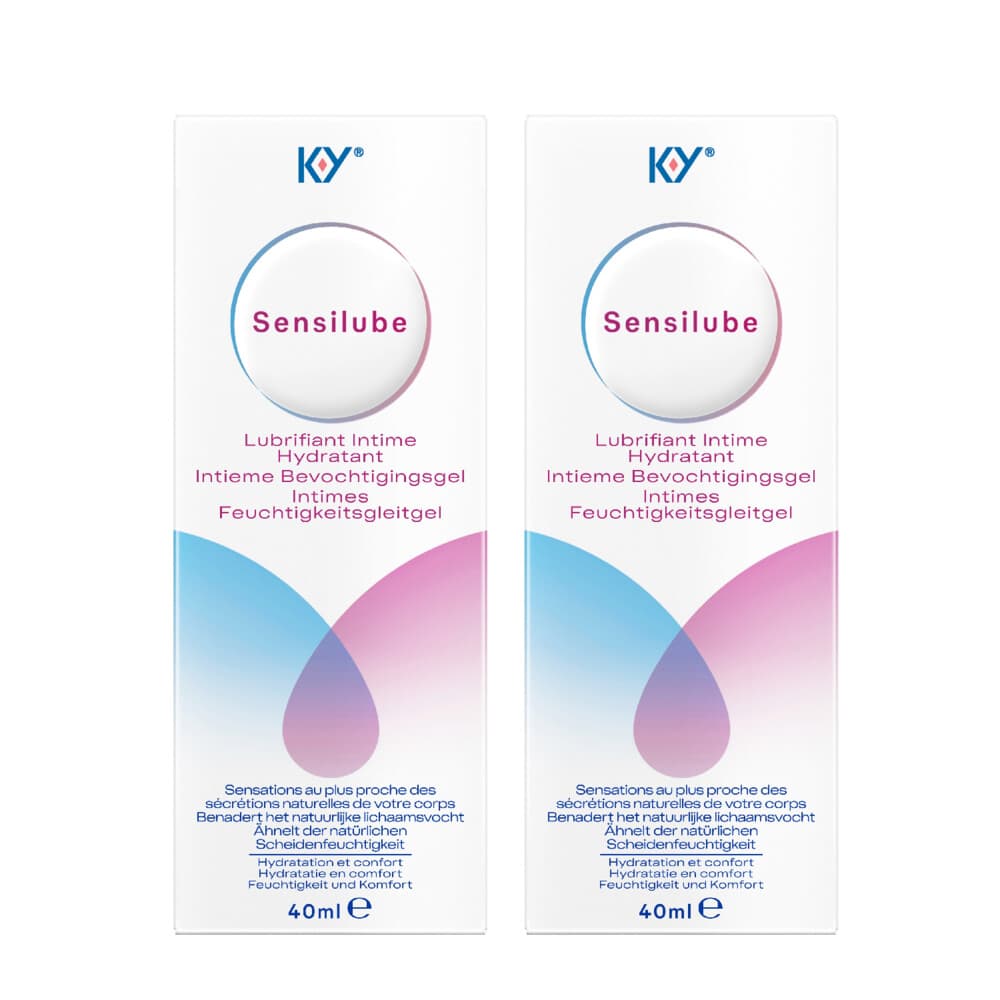 2x Durex Sensilube Intiem Vloeibaar Glijmiddel 40 ml