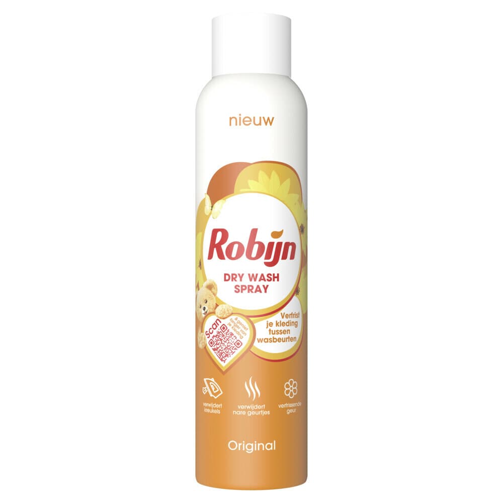 2+1 gratis: Robijn Dry Wash Spray Original 200 ml