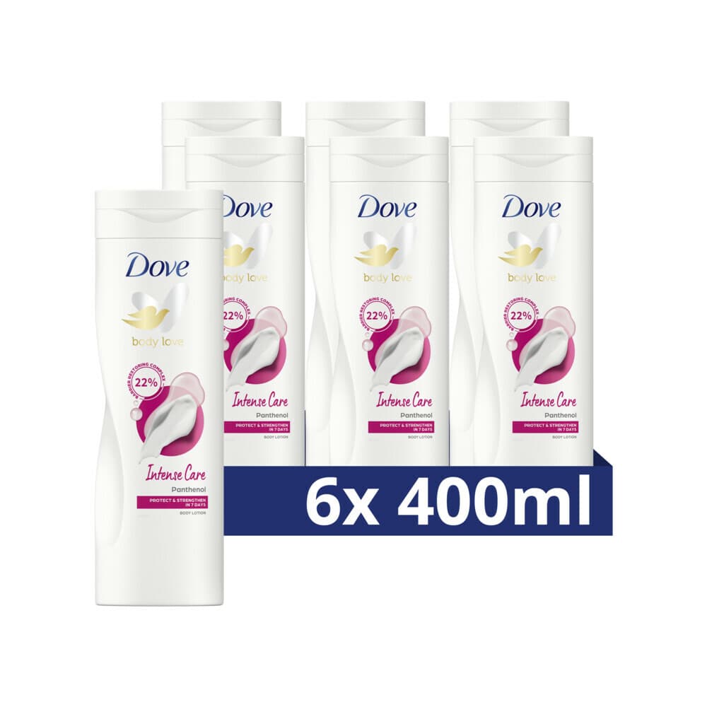 6x Dove Bodylotion Intense Care 400 ml