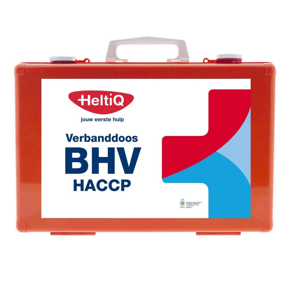 3x HeltiQ BHV Verbanddoos Modulair HACCP Oranje