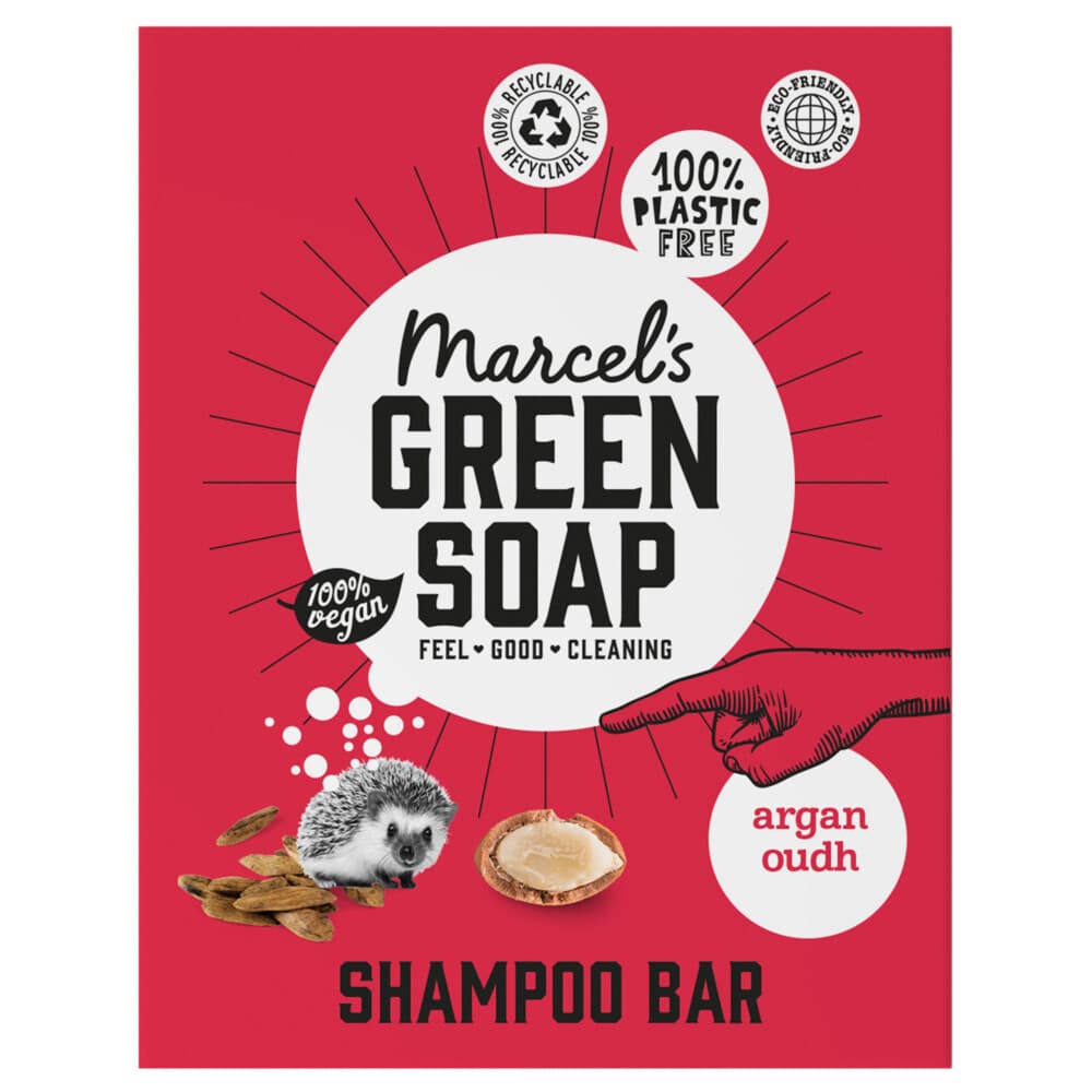 Marcel's Green Soap Shampoobar Argan&Oudh 90 gr