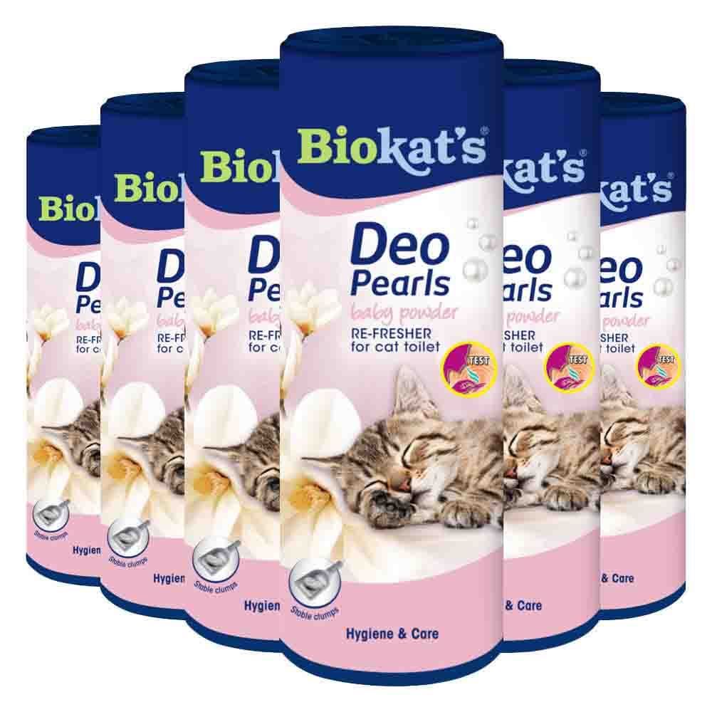 6x Biokat's Deo Pearls Babypoeder 700 gr