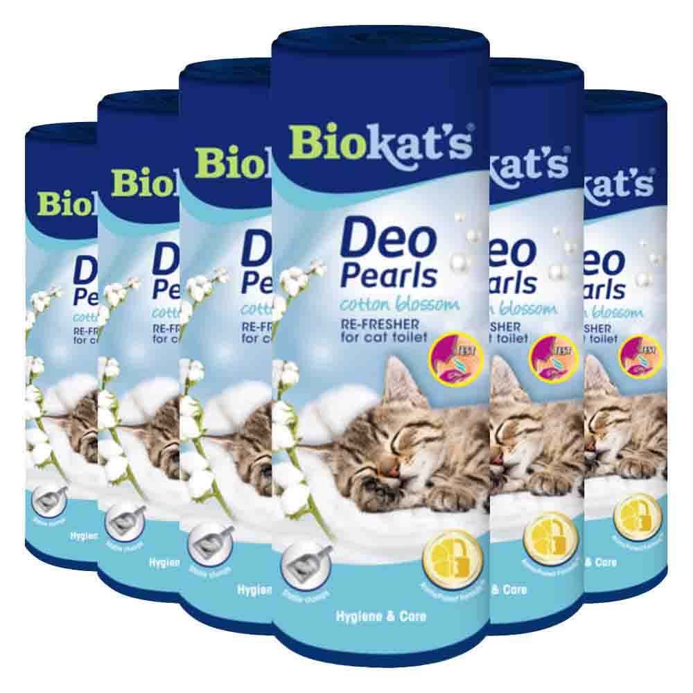 6x Biokat's Deo Pearls Cotton Blossom 700 gr