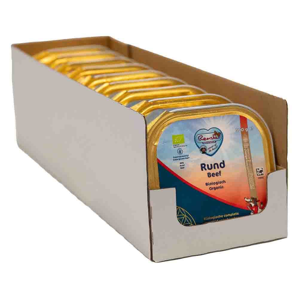 9x Renske Bio Vers Gestoomd Hondenvoer Nat Rund 300 gr
