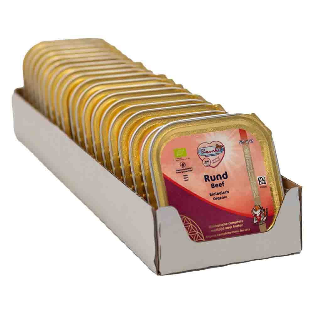 19x Renske Bio Vers Gestoomd Kattenvoer Nat Rund 85 gr