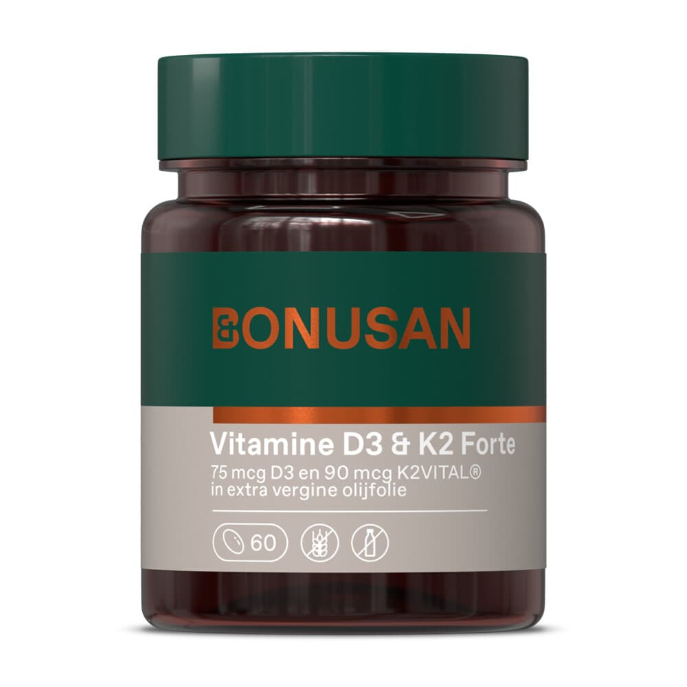 Gratis Verzending: 2x Bonusan Vitamine D3&K2 60 softgels