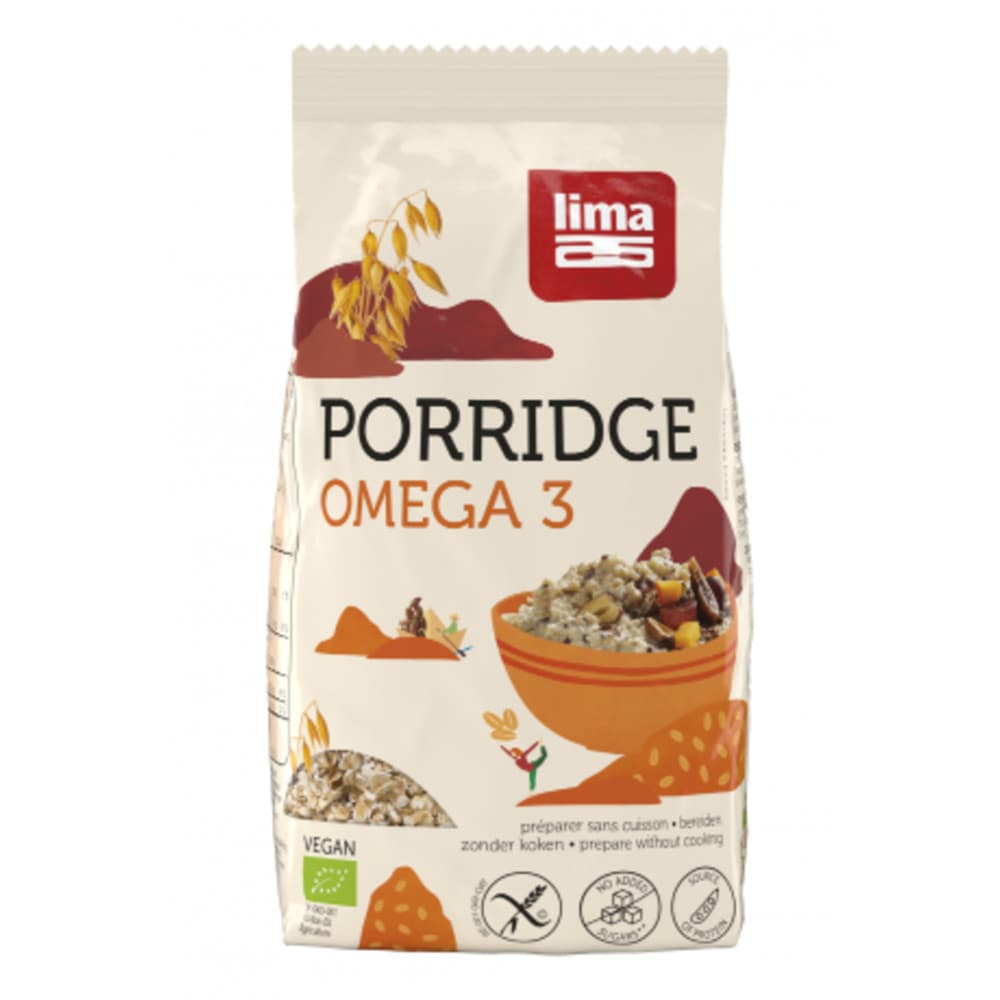 5x Lima Porridge Omega-3 Havermout 350 gr