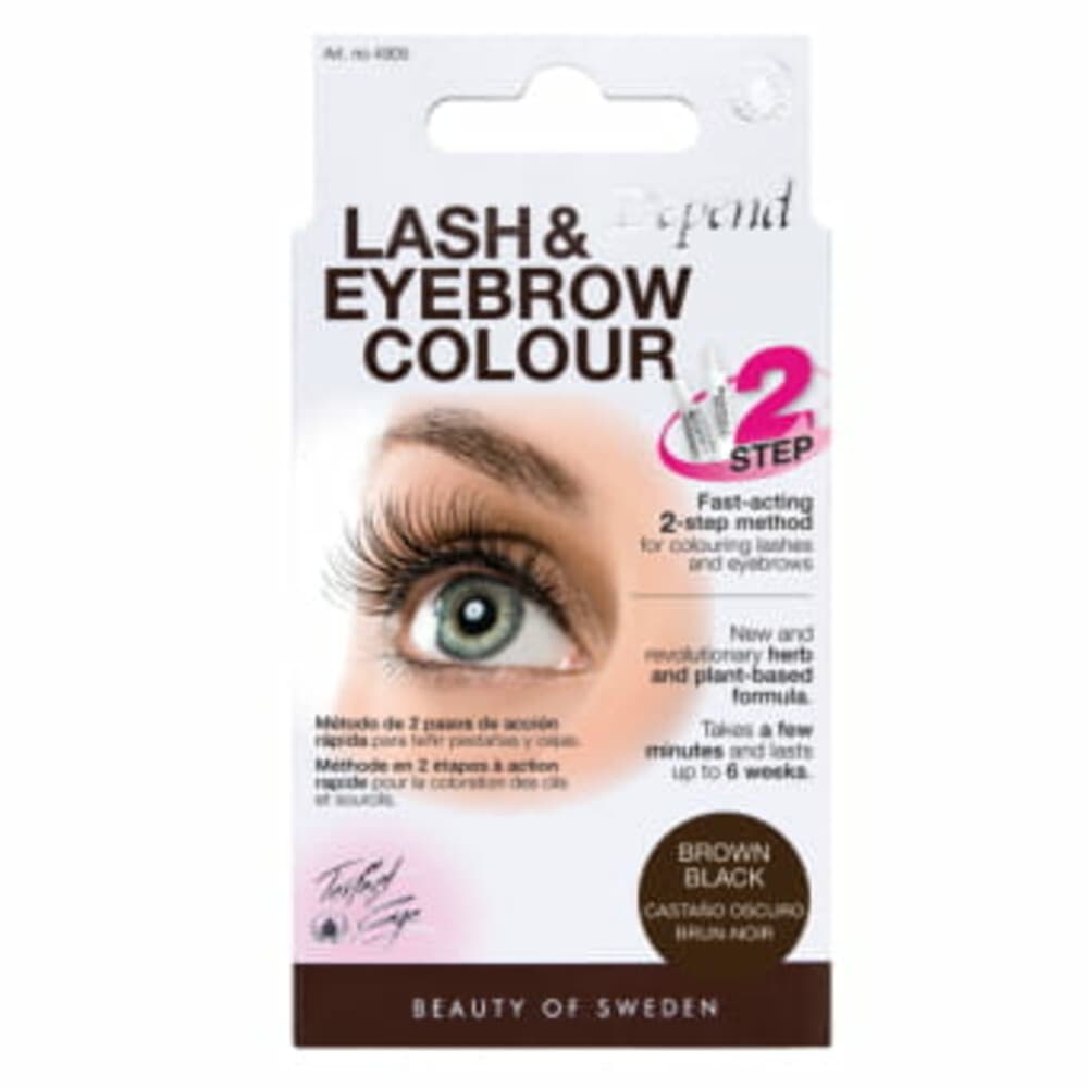 Depend Wimper- en Wenkbrauwverf Bruin/Zwart
