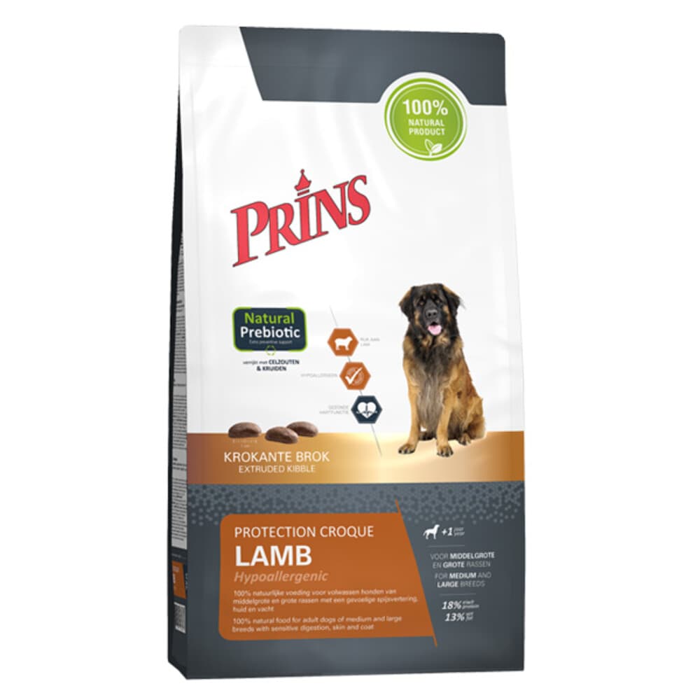 Prins Protection Croque Hypoallergeen Lam Hondenvoer 10 kg