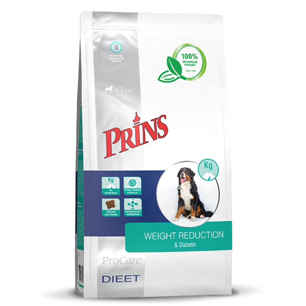 Prins ProCare Croque Veterinary Diet Weight Reduction&Diabetic Hondenvoer 10 kg