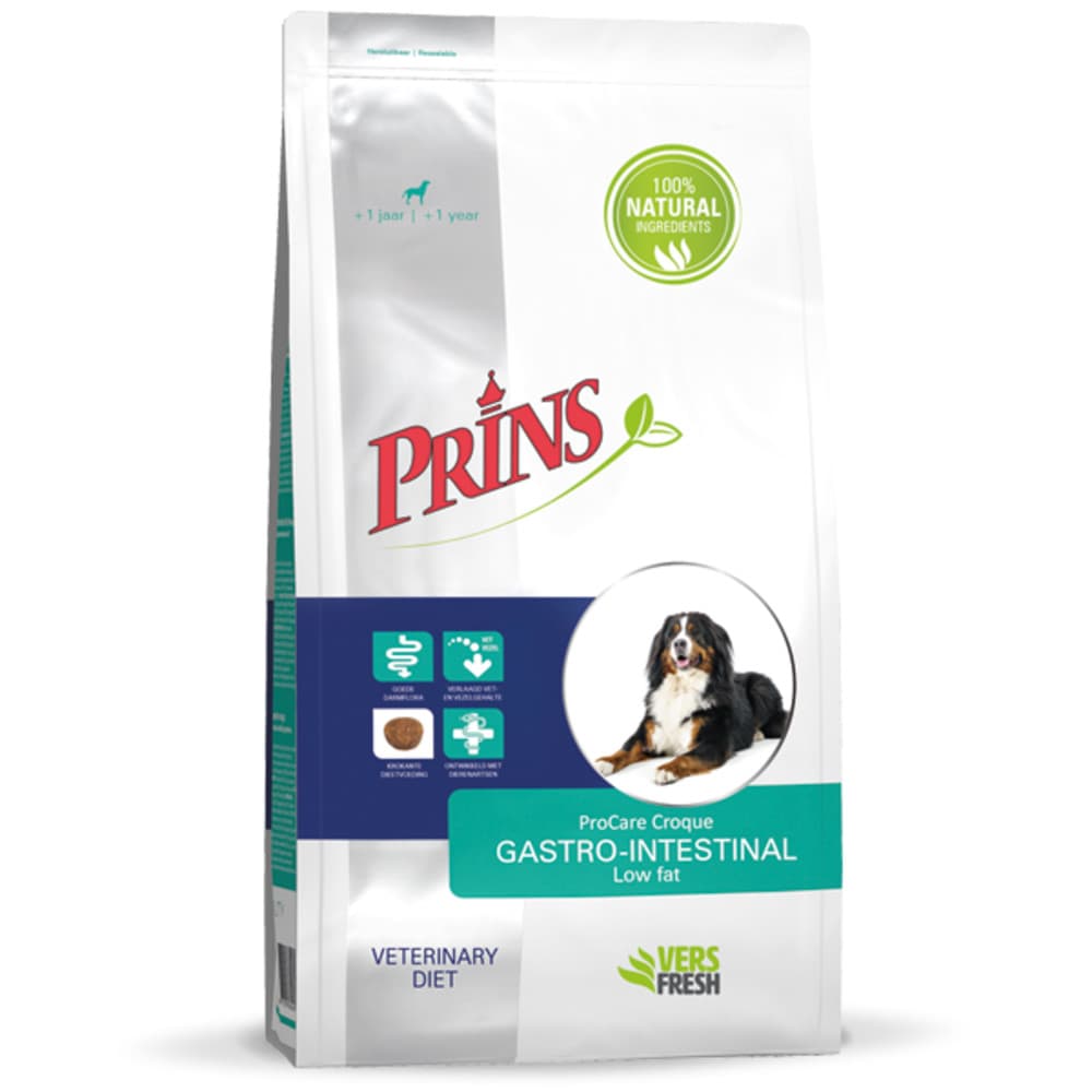 Prins ProCare Croque Veterinary Diet Gastro-Intestinal Low Fat Hondenvoer 10 kg