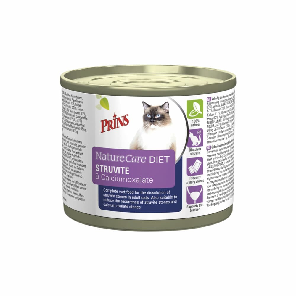Prins NatureCare Diet Kattenvoer Nat Struvite&Calciumoxalate 200 gr