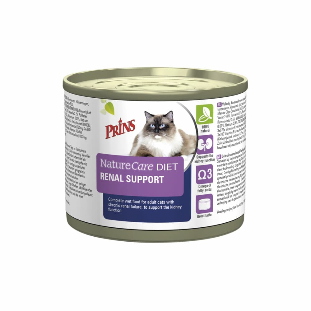 Prins NatureCare Diet Kattenvoer Nat Renal Support 200 gr