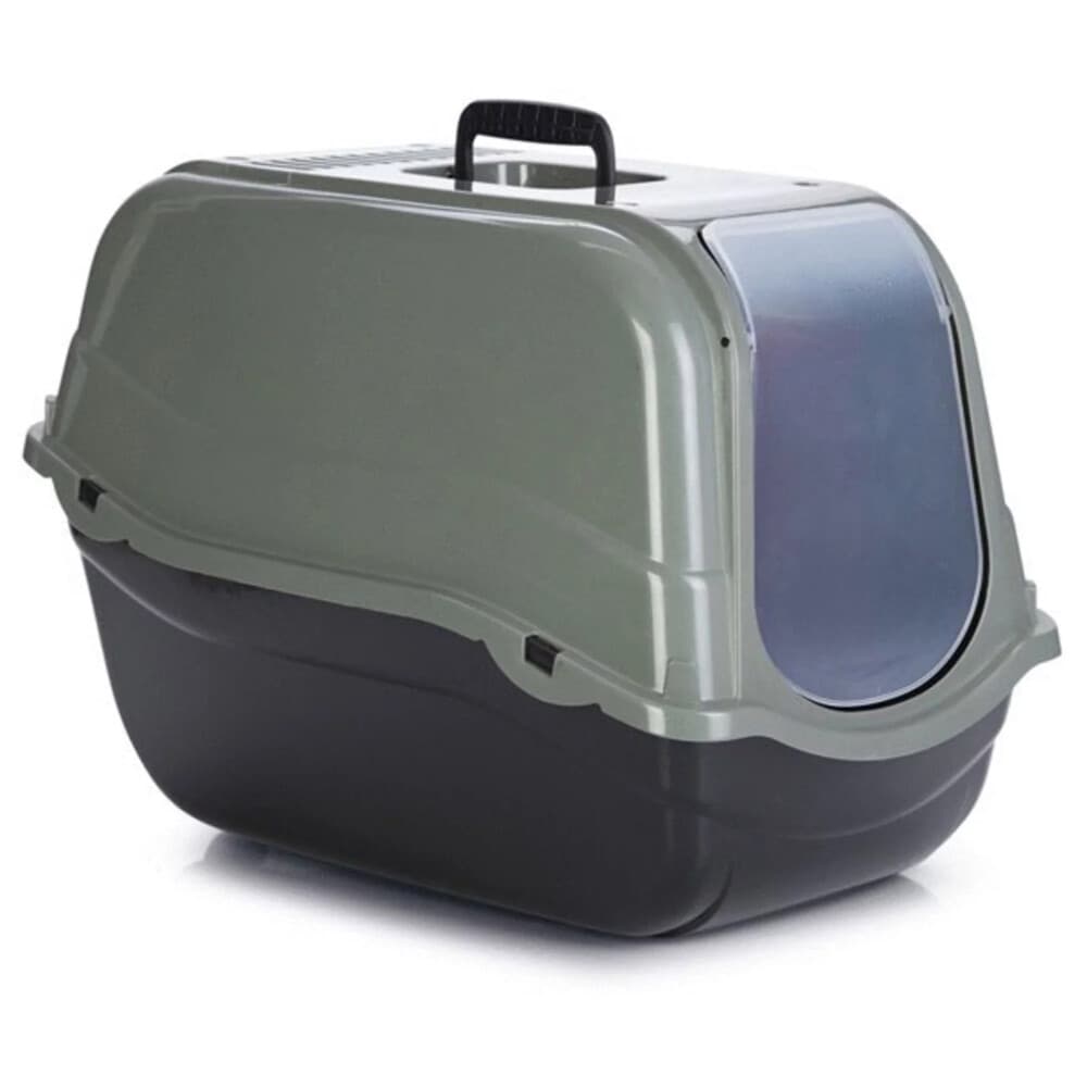 Beeztees Kattenbak Romeo Eco Groen - Zwart 57 x 39 x 41 cm