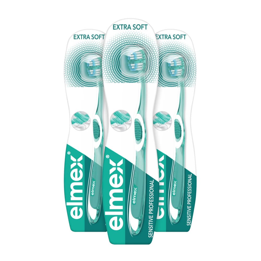 3x Elmex Tandenborstel Sensitive Professional