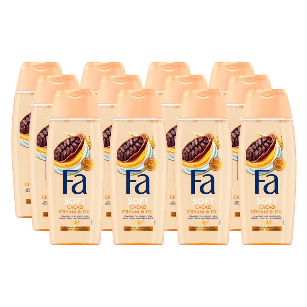 12x Fa Douchecrème Cacao Cream&Oil 250 ml